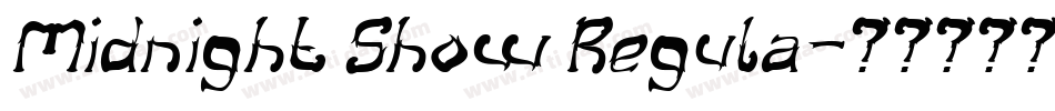 Midnight Show Regula字体转换